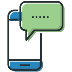 use mensagens de texto para sessões de terapia on-line